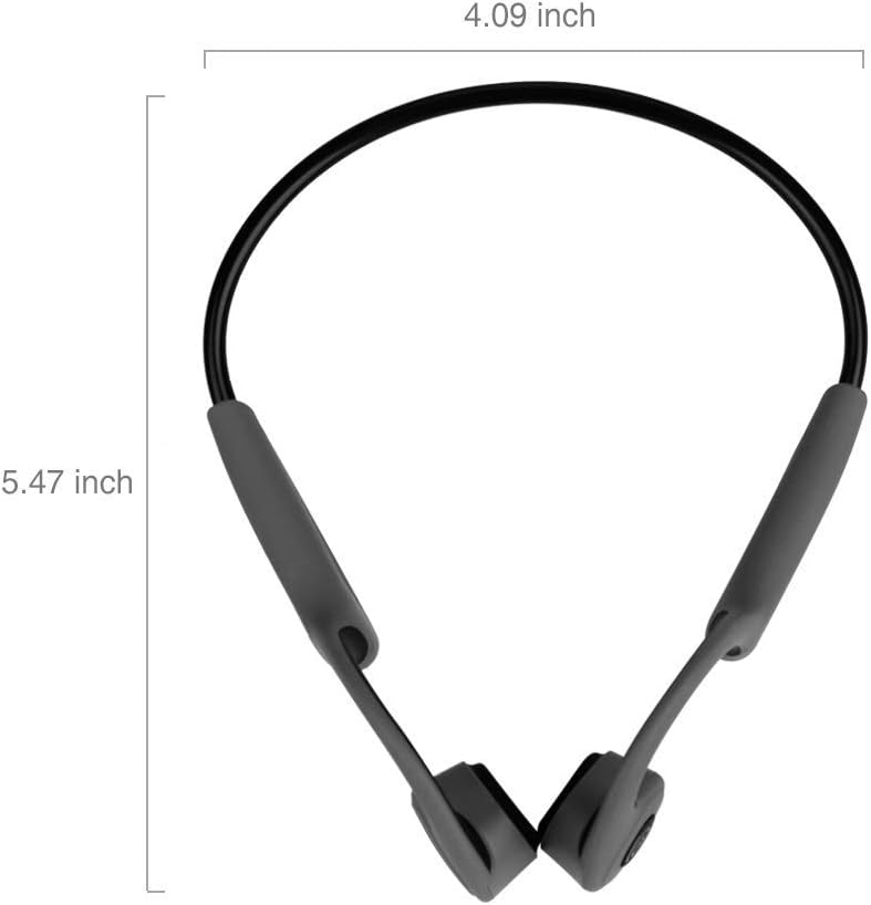 Bone Conduction Headphones Bluetooth 5.0 Open Ear Wireless Titanium HiFi Stereo with Mic Sweatproof Sports Headphones for Running Driving Cycling