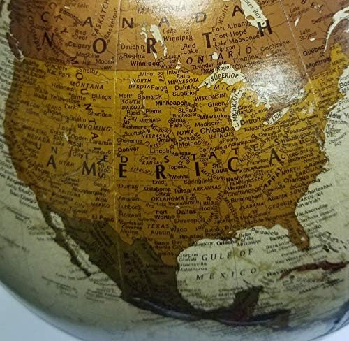Replogle Aragon Globe, 12" Desktop World Globe, Raised Relief, Up-to-date Cartography, Smart Intelli-enabled World Map, Made in the USA, Blue