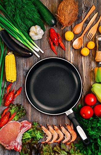 Alpine Cuisine Fry Pan 13-Inch Nonstick Coating Gray, Frying Pans Nonstick for Stove with Stay Cool & Comfortable Handle, Durable Nonstick Cookware, Ideal for Family