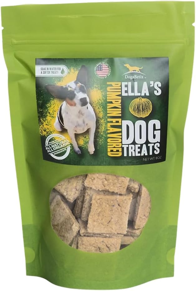 Ella's Diabetic Dog Treats Chicken (8oz) - Low Glycemic Ingredients - Vet Approved - Made in USA by Owners of Diabetic Dogs - Developed to Help Keep Glucose Levels Stable