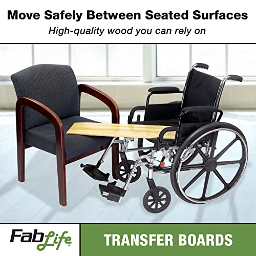 Generic 50-3000 FabLife Deluxe Hardwood Transfer Board for Easy Patient Transfer, 8" x 24"