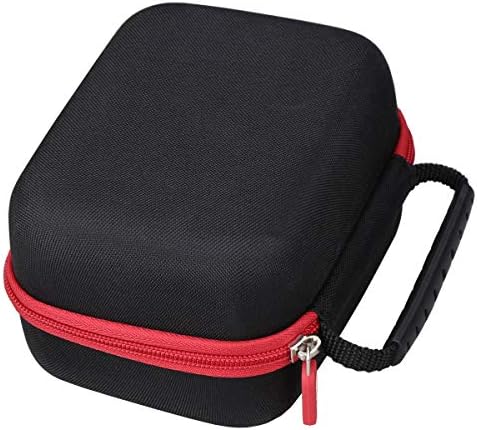 Aproca Case Compatible with Cricut EasyPress Mini Heat Press, Storage Portable Bag for Machine and Accessories -Black with Red Zipper (Case Only)