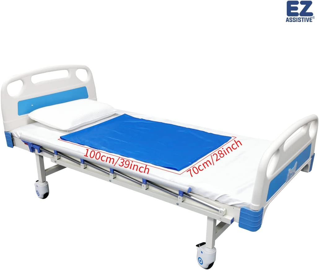 EZ Assistive 56"*78" Flat Slide Sheet Reusable and Washable Patient Transfer Sheet for Patient in-Bed Transferring and Repositioning Easy Apply and