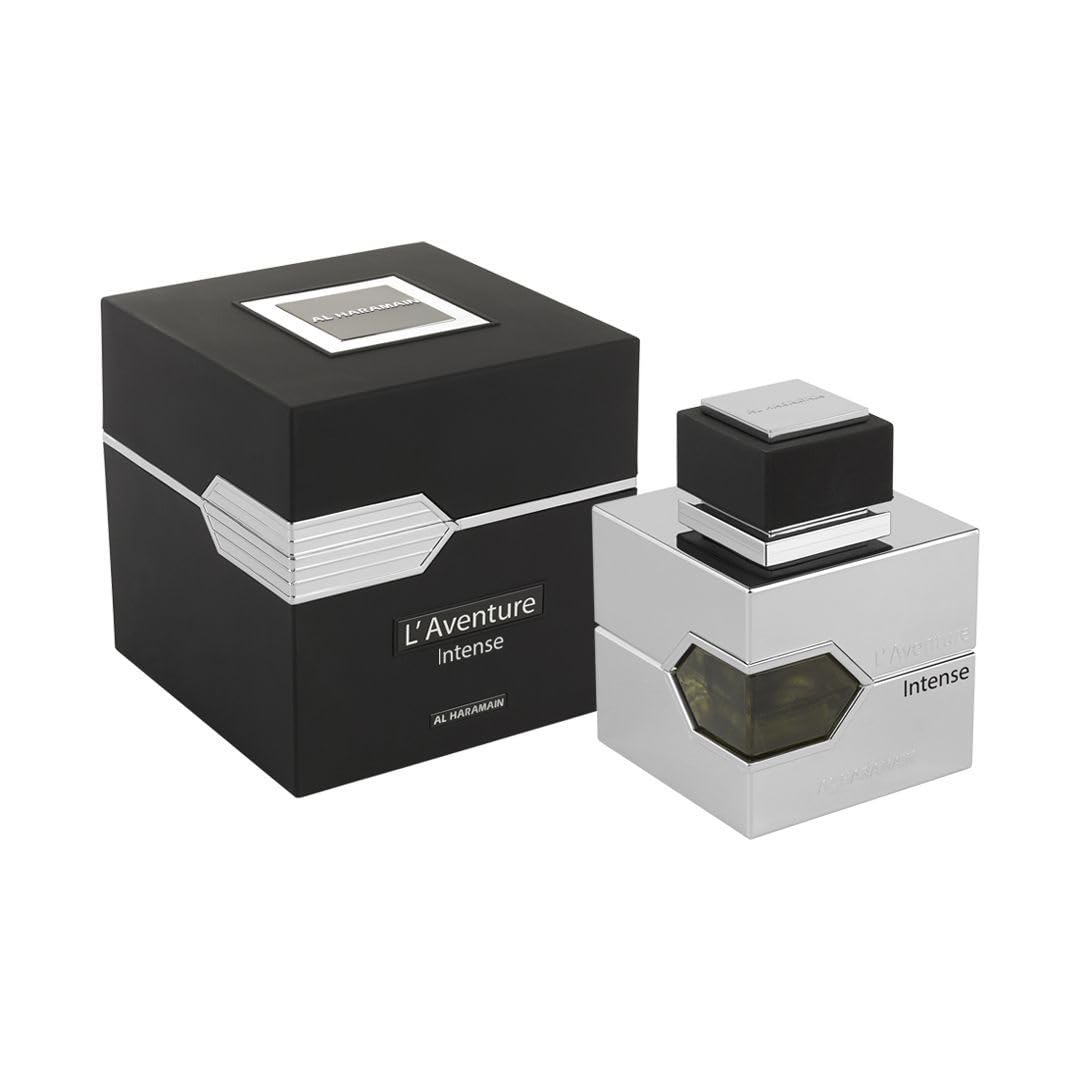 Al Haramain L'Aventure Intense for Men Eau de Parfum Spray, 3.4 Ounce