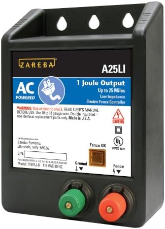Zareba A25LI AC Powered Low Impedance 25 Mile Fence Charger