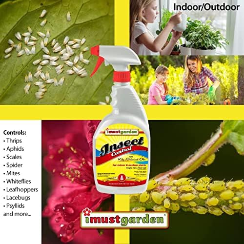 I Must Garden Insect Spray: Kills/Repels, Natural Plant Protection - 32oz | Kills/Repels, Natural Plant Protection