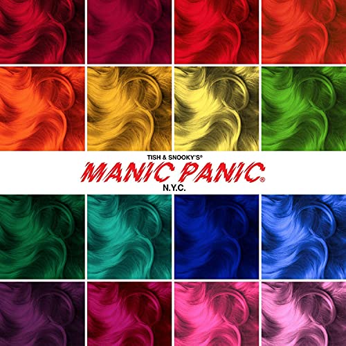 MANIC PANIC Hot Hot Pink Amplified Semi-Permanent Hair Dye - Medium Pink Color - Glows in Blacklight - Vegan, PPD & Ammonia Free