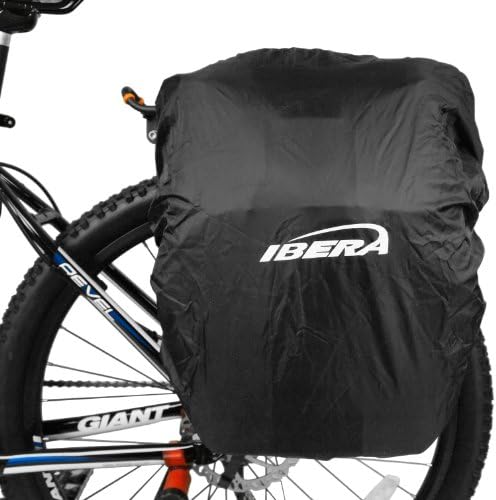 Ibera Bicycle All Weather Rain Cover for Commuter Bags and Panniers