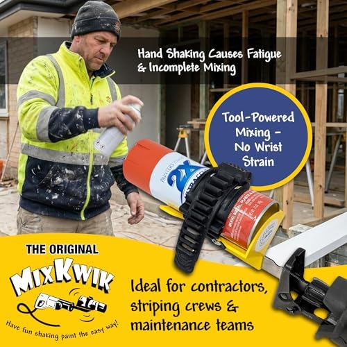 Professional Spray Paint Can Shaker & Mixer, Reciprocating Saw Attachment Fits All Aerosol Sizes, USA Made