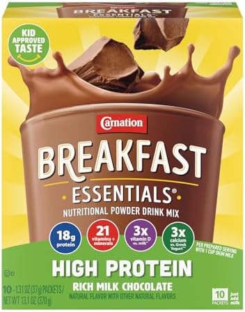 Carnation Breakfast Essentials High Protein Nutritional Powder Drink Mix