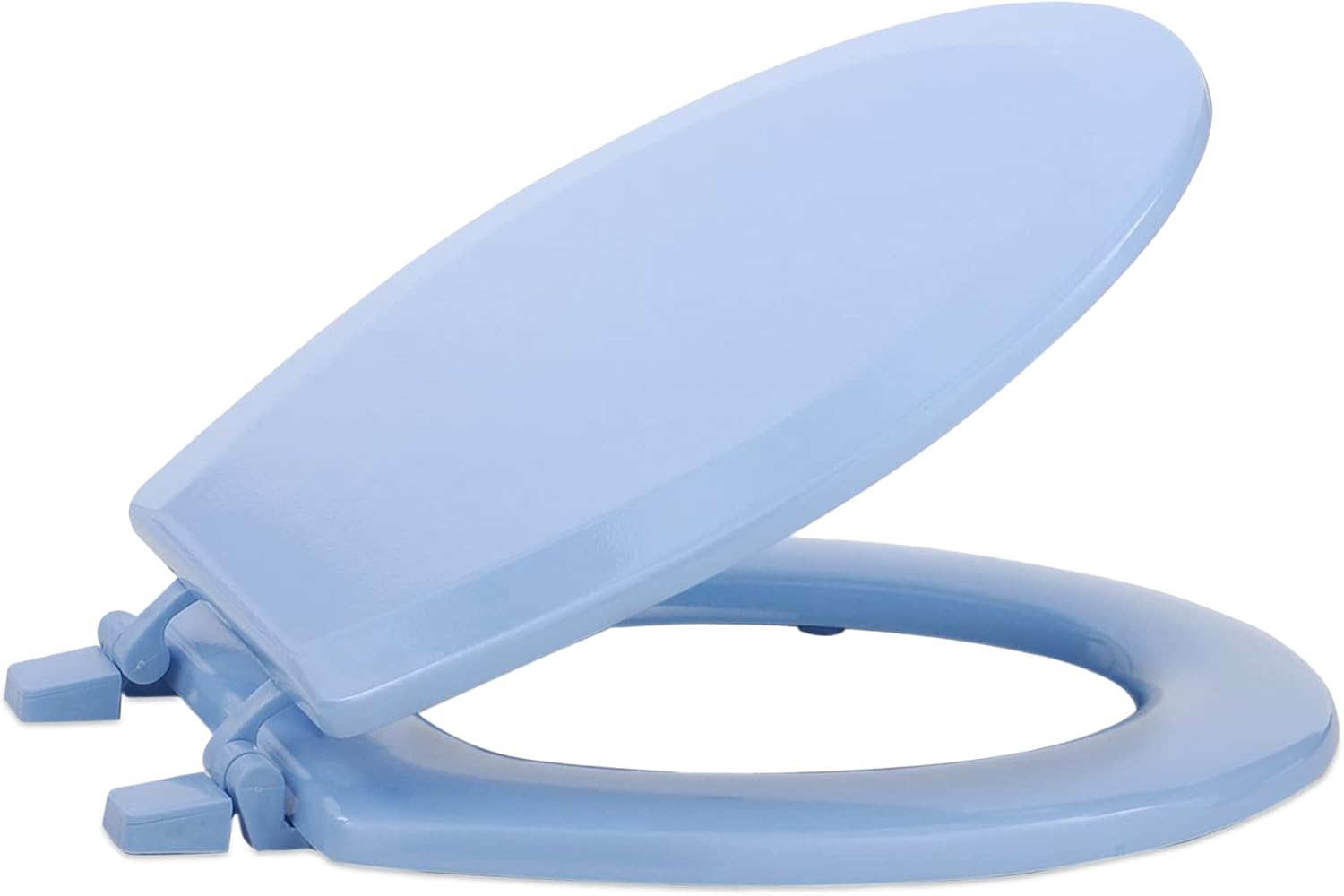 Soft Elongated Vinyl Toilet Seat, Black - 19 Inch Soft Vinyl Cover with Comfort Foam Cushioning - Fits All Elongated Size Fixtures - Easy to Install Fantasia by Achim Home Decor