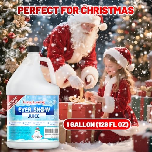 Hakuta Flakes Snow Machine Fluid, Long-Lasting Snow Juice 1 Gallon