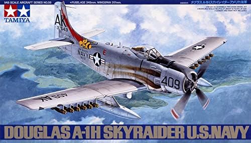 Tamiya Models Douglas A-1H Skyraider Model Kit, ages 12 Up