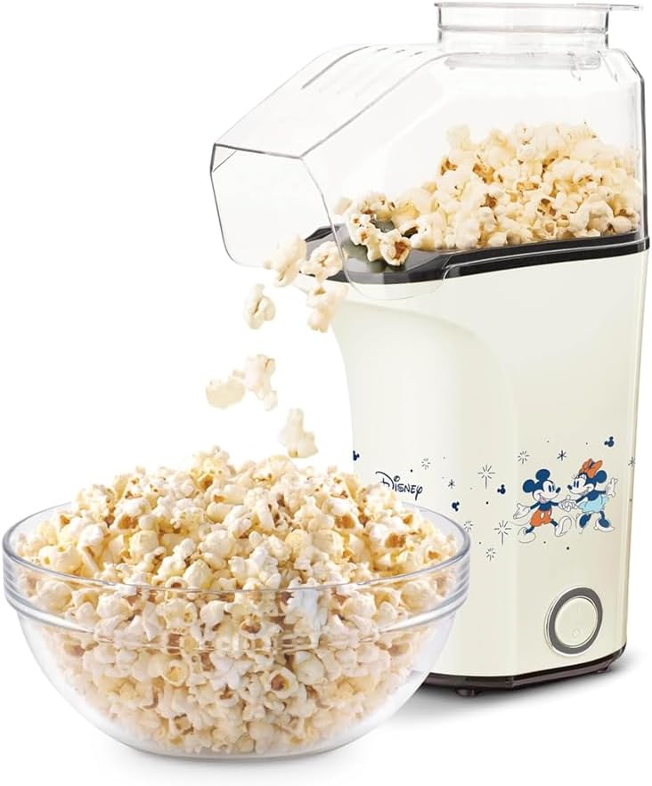Dash Fresh Pop Popcorn Maker, 16-Cup Hot Air Popper, Aqua | Electric Popcorn Machine, Oil-Free Air Popped Popcorn, Built-In Measuring Cup & Butter Melting Tray, Movie Night Snacks