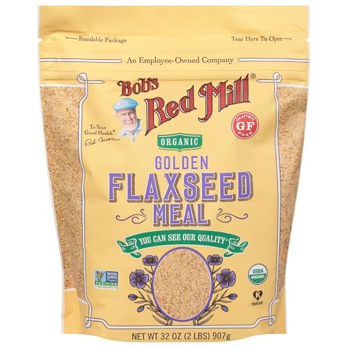 Bob's Red Mill Organic Golden Flaxseed Meal, 32oz (4 Pack)