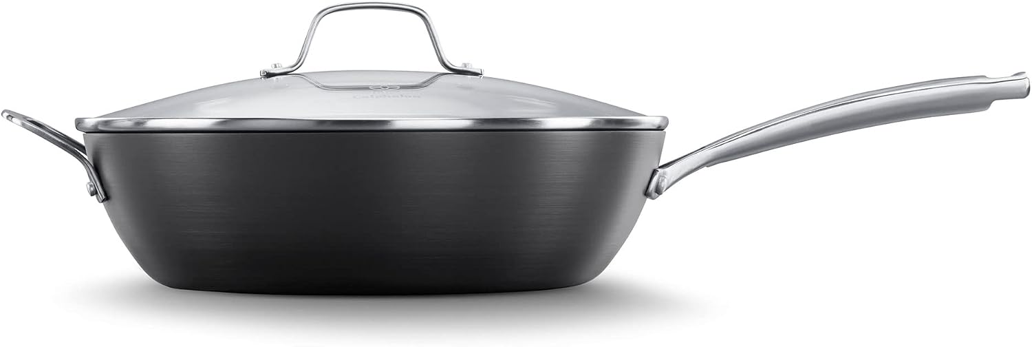 Calphalon 1943876 Classic Nonstick Sauce Pan with Cover, 2.5 quart, Grey