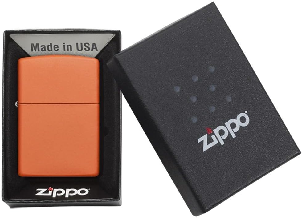 Zippo Lighter – Personalized Custom Message Engraved Windproof Classic Pocket Lighter Black Matte