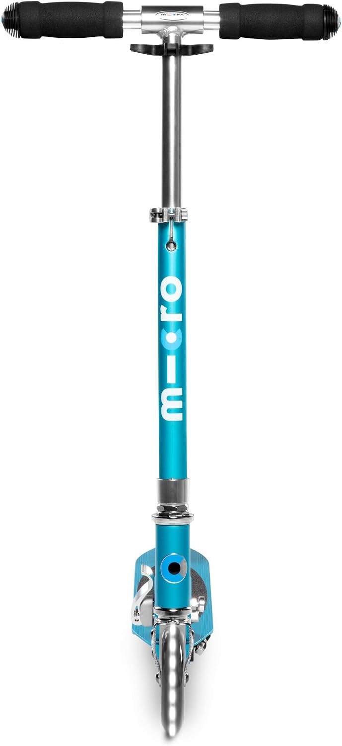 Micro Kickboard | Sprite Foldable LED Scooter for Ages 6+ | Children up to 220 lbs | 2 Wheel | Travel Ready | Adjustable T Bar | Smooth Ride