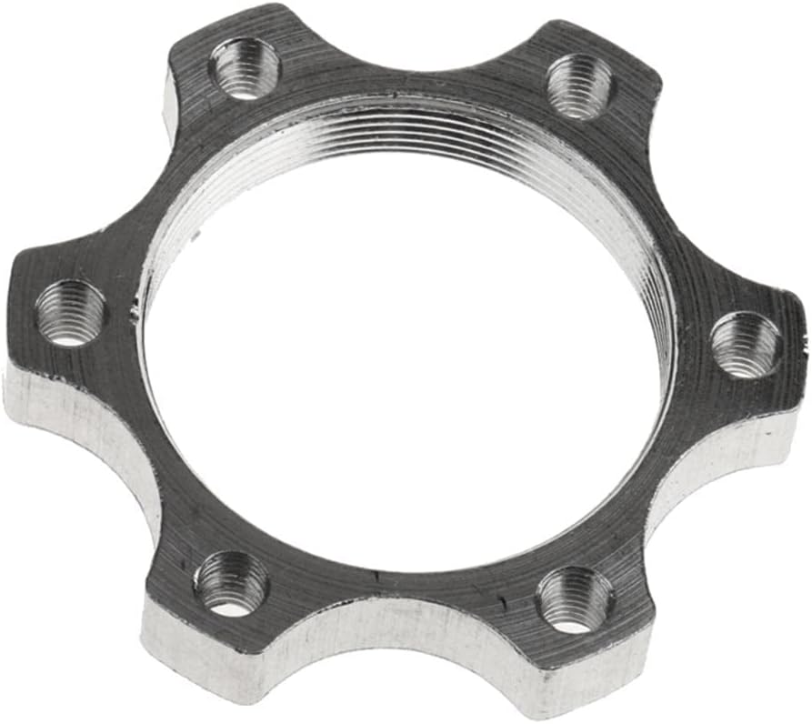 Yiju 34MM Bike Freewheel Threaded Hub Disk Disc Brake Rotor Adapter 6Bolt