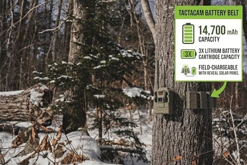 TACTACAM Reveal Pro 3.0 LTE Cellular Trail Camera AT&T & Verizon, 4K Photo Quality, No Glow, for Hunting, Surveillance Includes Battery Belt, SD Card