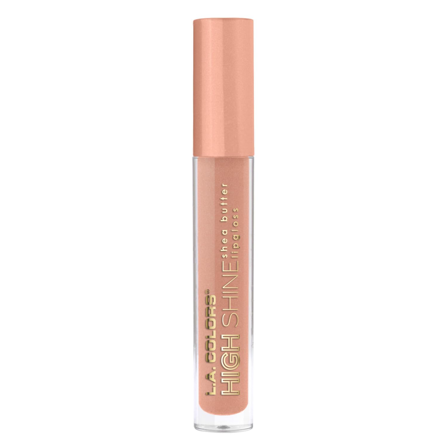 L.A. COLORS High Shine Shea Butter Lip Gloss, Baby Cakes, 0.14 Oz