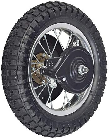 AlveyTech Rear Wheel Assembly for Razor MX350 (Versions 23+) and MX400 (Versions 19+) Dirt Rocket Bikes - Replacement Wheels with 12-1/2"x2.75 Tire