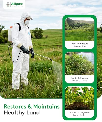 ALLIGARE - : Triclopyr 4 Herbicide Selective Weed Killer for Woody Plants, Brush for Forestry, Pastures, Rights-of-Way & Industrial Sites - Compare to Garlon 4 & Remedy - 1 Gallon