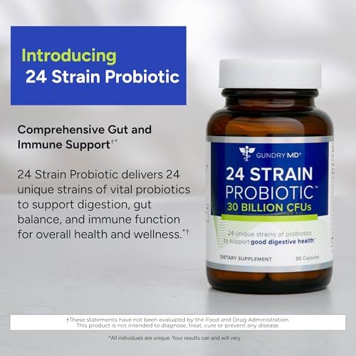 Gundry MD® 24 Strain Probiotic, 30 Billion CFU, 30 Capsules
