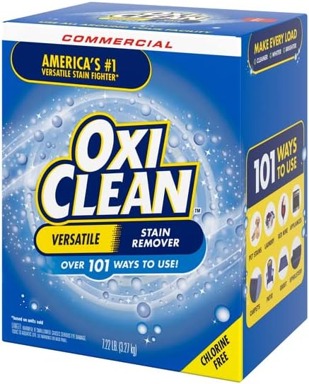 OxiClean Versatile Stain Remover Professional, 7.22 LB Box (Pack of 4) 156 Loads