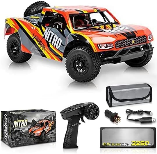 1/8 Scale Brushless RC Cars for Adults，Max 40mph Electric Off-Road Monster Truck