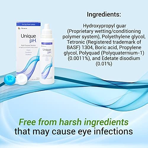 Menicon Unique pH Multipurpose Contact Lens Solution with Lens Case 4 fl oz