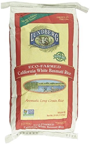 Lundberg Family Farms California White Basmati Rice - Single Bulk Item - 25LB