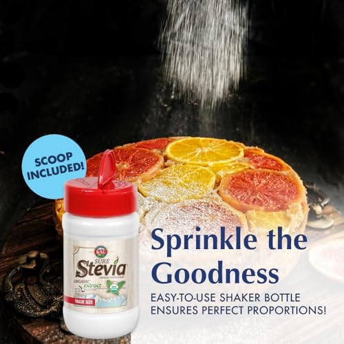 KAL Sure Stevia Extract Powder, Low Carb, Plant Based Stevia Sweetener, Great Taste, Zero Calories, Zero Sugar, Low Glycemic & Perfect for a Keto Diet, 60-Day Guarantee, Approx. 1820 Servings, 3.5oz | Zero Calorie Sweetener - Organic, Keto Friendly & Low…