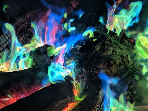 Mystical Fire Color Changing Packets – Colorful Fire Changer Packets 25pk | 25-pack color changing fire packets creates colorful flames in fire