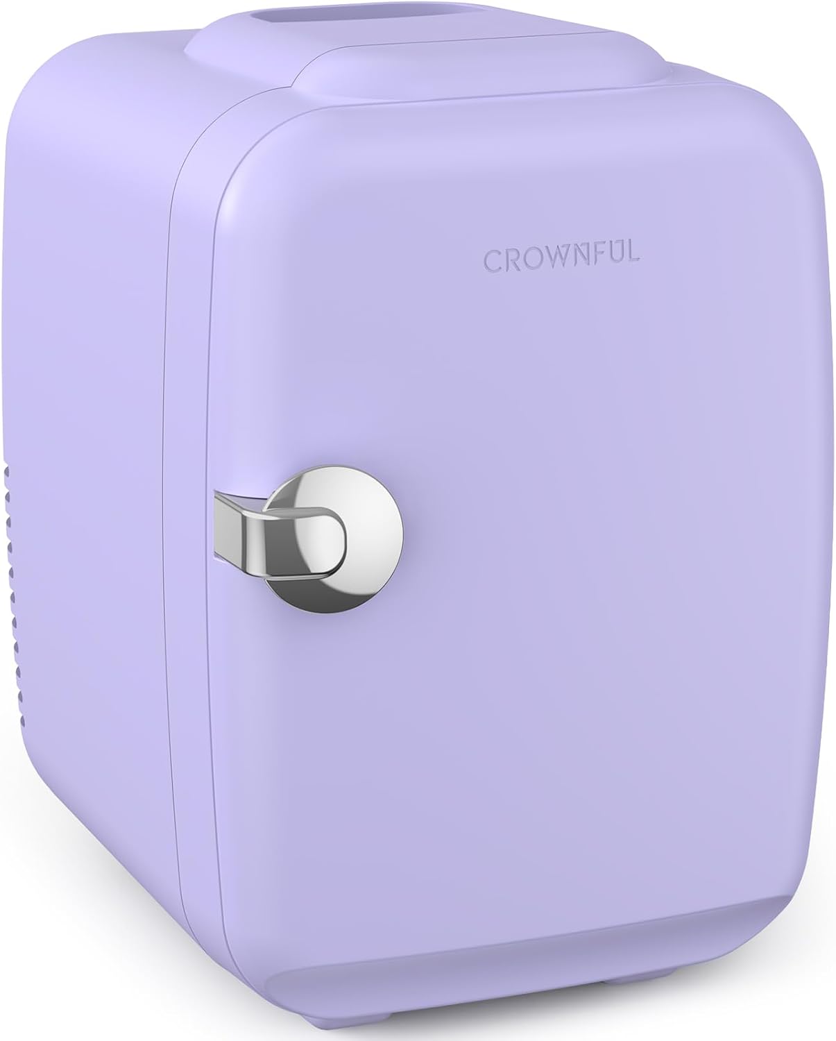CROWNFUL Mini Fridge, 4 Liter/6 Can Portable Cooler and Warmer Personal Refrigerator for Skin Care, Cosmetics, Beverage, Food, Great for Bedroom