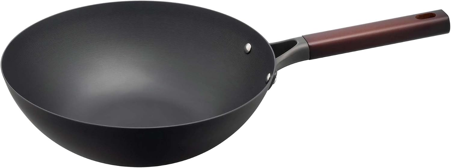 Helen's Asian Kitchen Xylan Non-Stick Wok, 12-Inch Flat Bottom Wok