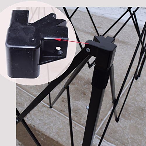 Ozark Trail 10' X 10' Canopy Gazebo Pole Cap Leg Connector Part Black