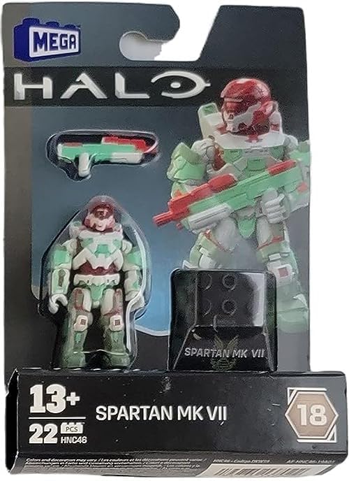 Mega Construx Halo Heroes Series 18 – Complete 5‑Figure Buildable Action Figure Bundle | Sangheili Honor Guard, Atriox