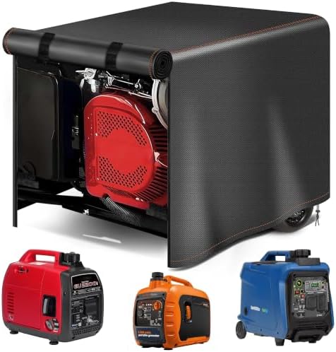 Generator Cover Portable Waterproof,Generator Rain Cover for Outside,Universal Generator Cover for Most Portable Generators 5000-10000 Watt(32"L x 24"W x 24"H)