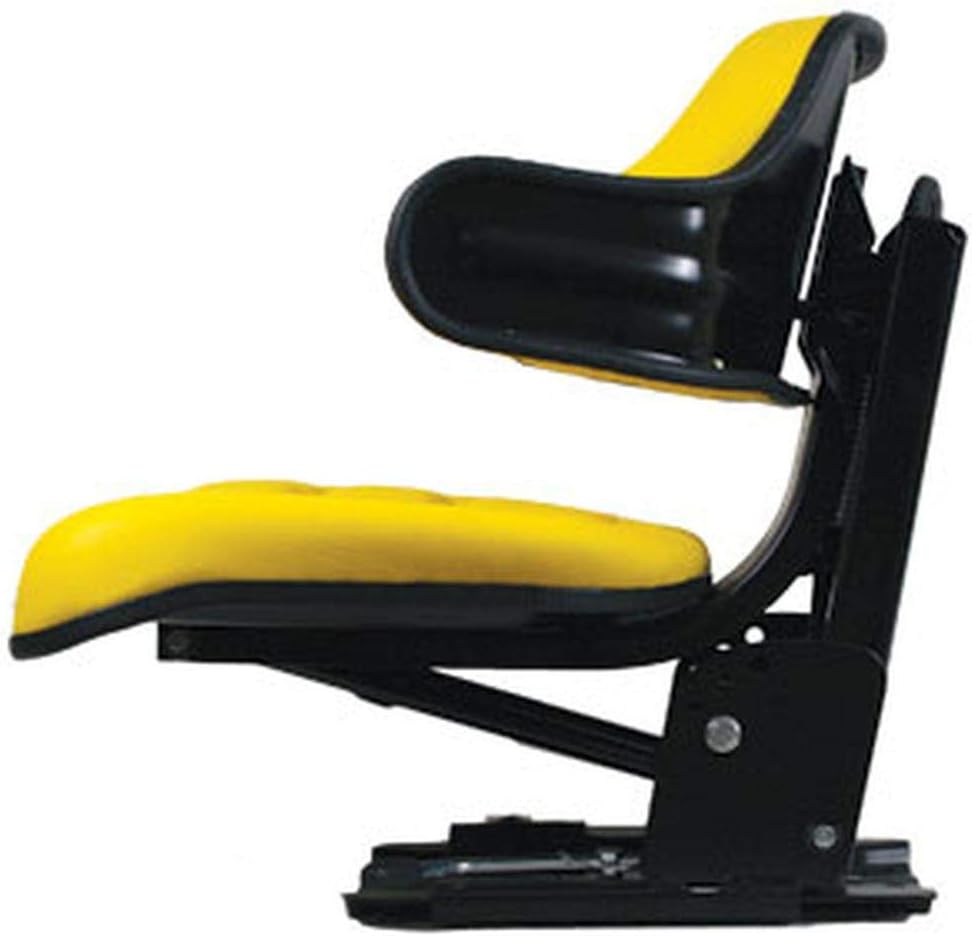AL66103 Yellow Wrap Around Seat with Arms Fits John Deere