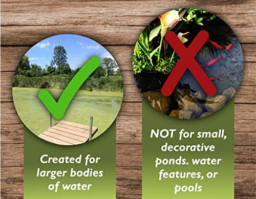 Crystal Plex - Lake and Pond Algaecide Treatment - Liquid Copper Algaecide Kills and Prevents Various Types of Algae (Planktonic, Filamentous