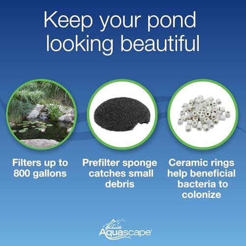 Aquascape 95110 Submersible Pond Water Filter | Mechanical and Biological Filtration