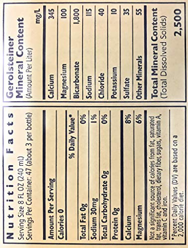 Gerolsteiner, Water Sparkling Mineral, 25.36 Fl Oz, 15 Pack