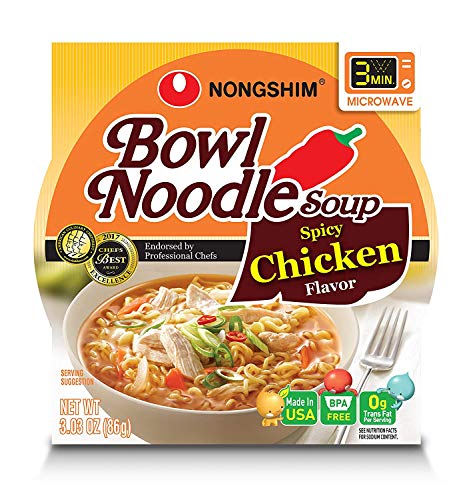Nongshim Shin Noodle Ramyun, Gourmet Spicy Picante, 4.2-Ounce Packages (Pack of 16)