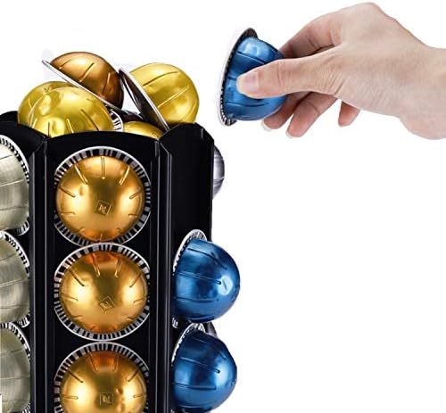 FlagShip Vertuo Pod Carousel Holder 80+ Pods Capacity Black Metal
