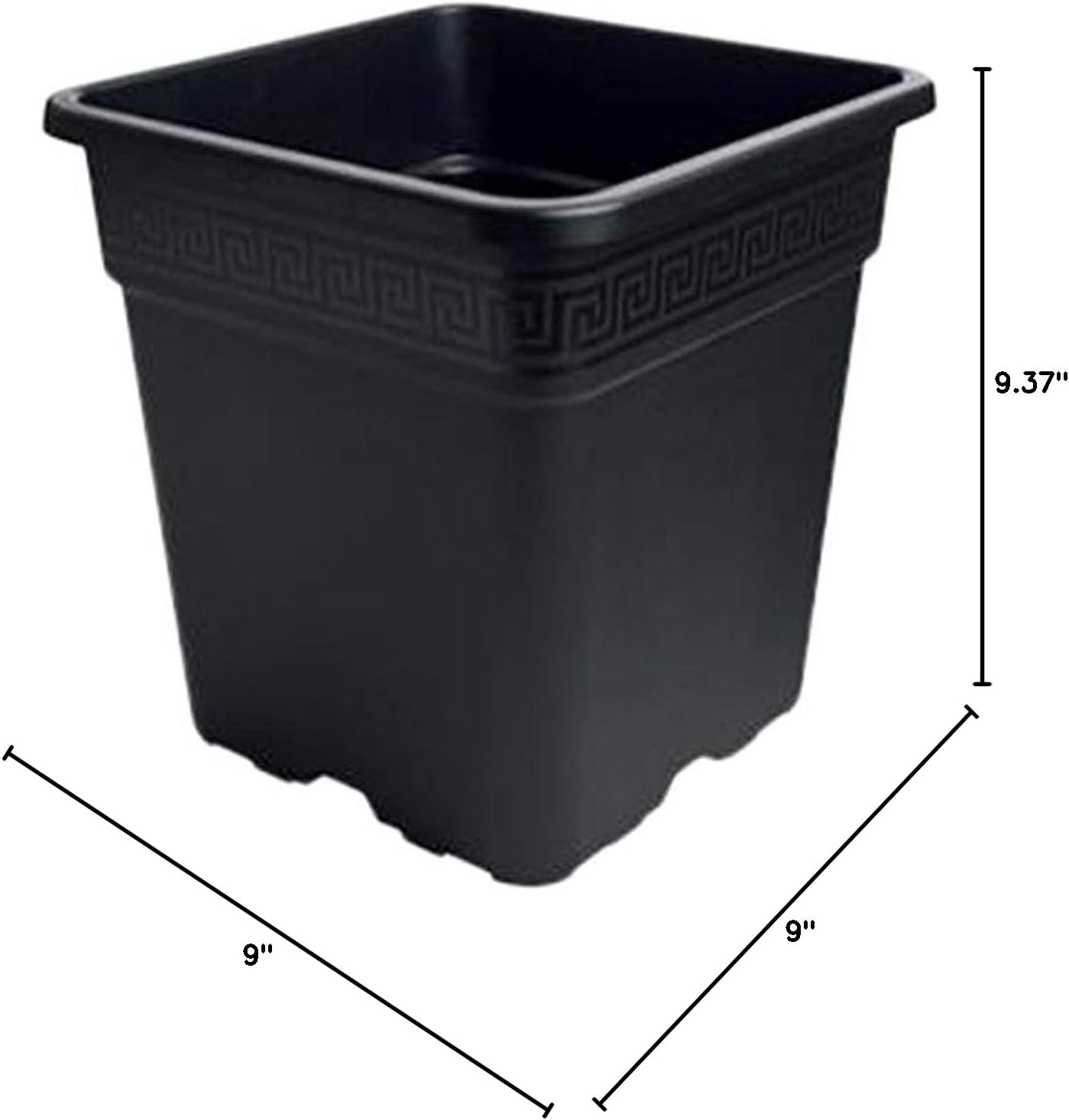 GRO Pro® Black Square Pot, 5-Gallon