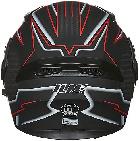 ILM Motorcycle Dual Visor Flip up Modular Full Face Helmet DOT Model 902/902L