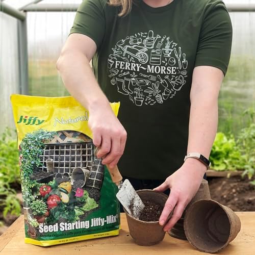 Jiffy Natural & Organic Seed Starting Soil Mix, 10 QT (1 Bag (10 QT)