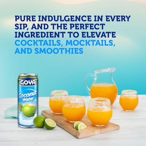 Goya Foods Coconut Water with Pulp, 17.6 Ounce (Pack of 12)