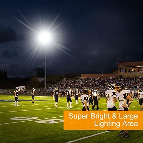 200W LED Flood Lights Outdoor, 20000LM Super Bright Security Floodlight, 100-277V, IP66 Waterproof, Commercial Exterior Light Fixture, 6000K Daylight White, Arena Yard Court Stadium Parking Lot Light